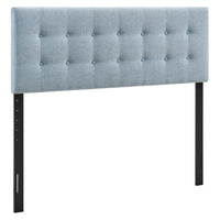 Modway Emily Fabric Upholstered Full Size Headboard - Sky Blue-Premium Linen-Like Fabric