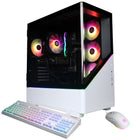 CyberPowerPC Gamer Xtreme Gaming Desktop - Intel Ultra 7 265F - GeForce RTX 5050 8 GB - 16 GB DDR5 RAM - 2 TB SSD - White-Intel Core Ultra 7 265F 2.4GHz (Max 5.3GHz)
