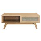 Modway Soma Coffee Table - Oak-Non-Marking Foot Pads