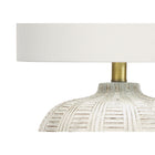 Monarch Specialties 21" H Transitional Table Lamp - Ivory / Cream Shade / Cream Resin-Minor assembly is required with illustrated instructions included. made with quality materials for longevity this table lamp is backed by a 2-year limited warranty against manufacturer's defects