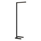 Hudson&Canal Malin 52" Tall Integrated LED Floor Lamp with Metal Shade - Blackened Bronze-Rectangular metal shade is integrated into the frame of the fixture