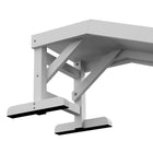 PawHut 49" L Pet Ramp with Non-slip Carpet - White-Material: Pine Wood, Polyester 