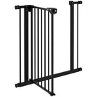 PawHut 29"-32" Wide Pet Gate with Door Dog arrier Indoor for Stairs-Adjustable width, suitable for different sizes