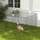 PawHut 36" H 8-Panel Dog Playpen-Exercise pen provides enclosed area for your dogs, rabbits or other pets 