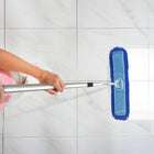 Gritt Commercial Microfiber Looped Dust Mop Pad Head - 48" x 5" - Blue - 6 Pack-Style: Looped End