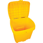 Rmp Maintenance Products Salt & Sand Container with Hasp - Yellow - 21" H x 27" W x 26" D - 4.24 cu ft-5