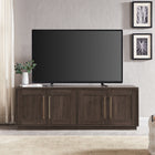 Hudson&Canal Tillman TV Stand for TV's up to 75" - Alder Brown-Constructed of sturdy MDF materials in a handcrafted Alder Brown finish