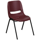Flash Furniture HERCULES Series Burgundy Ergonomic Shell Stack Chair-880 lb. Weight Capacity