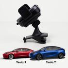 Mighty Mount Auto Scan Grip Cradle - 15W Wireless Charger - Tesla Mount - Model 3/Y-Adjustable Grip: Fits phones from 71mm-112.6mm Wide