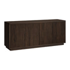Hudson&Canal Hanson TV Stand for TV's up to 65" - Alder Brown-Features two doors with enclosed cabinets and 2 shelves for ample storage