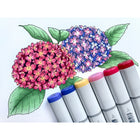 Copic Sketch Dual Tipped Ink Markers - Floral Favorites 2 - Set of 6-Refilablle with Copic Ink