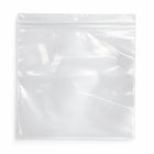 KL Rubber Resealable Polyethylene Bag with Hang Hole - 4 Mil - 10" x 10” - 1000 Pack-Offset lip design with durable zipper for easy opening and secure closure