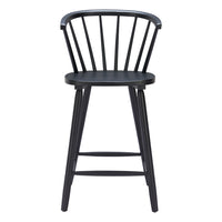Zuo Stenger Counter Stool - Black - Set of 2-Armrest support