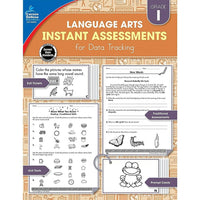 eBook: Carson Dellosa Publishing Instant Assessments for Data Tracking: Language Arts Workbook - Grade 1-The perfect resource for teachers who use data tracking to monitor student progress