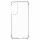 Blu Element DropZone Rugged Clear with Magnets Case for Galaxy S25 Edge - Clear-Reinforced AirPockets shock absorbing corners