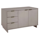 Manhattan Comfort Granville 55.04" Modern Sideboard - Light Grey-17.71653542" L x 55.03937002" W x 31.73228343" H