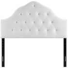 Modway Sovereign Diamond Tufted Performance Velvet Queen Headboard - White-Stain Resistant Fabric