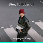 	 Logitech Keys-To-Go 2 Portable Wireless iPad Keyboard with Built-in Cover -  Pale Grey-Built-in cover protects the compact keyboard from damage so you can stay productive all day long