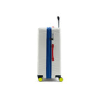 Reebok GO Collection Large Hardside Luggage - White-Built-in TSA combination lock