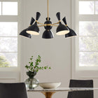 Modway Declare 5-Light 6" Arm Pendant - Black-Professional Installation Required