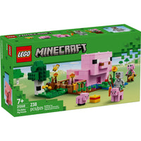 LEGO Minecraft The Baby Pig House - 238 Pieces-Kids’ home-building and farming LEGO Minecraft toy with animals
