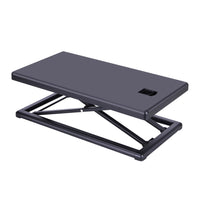 Rocelco PDR Portable Desk Riser w/Easy-Lift Handle & Carry Case - Black-Premium compact design suitable for co-working spaces, travel, hotels & dorm rooms