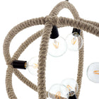 Modway Transpose Rope Pendant Chandelier - Black-Assembly Required
