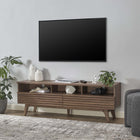 Modway Render 60" TV Stand - Walnut-Durable Particleboard Construction