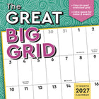 Sellers Publishing 2027 Great Big Grid Wall Monthly Planner - 12"x 12" - Multicolour - English-Features a Monthly Goal tracker and daily to-do list