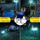 Bell+Howell Bionic Outdoor Solar Flood Lights with Motion Sensor - 2 Pack -Effeciently solar powered: solar powered and fully wireless, charges in daylight and provides bright light at night with no wires or costly install