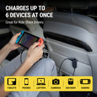 Scosche 100W Multi Port Travel Car Charging Hub - Black-4