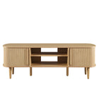 Modway Contour 55" TV Stand - Oak-Sliding Doors