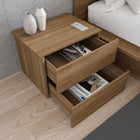 Nexera James Nightstand With 2-Drawers - Brown Oak-8