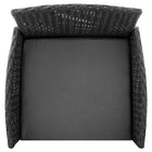 Manhattan Comfort Imperia Modern Patio 2-Person Seating Group 3-Piece Set with End Table - Grey-Home Assembly Required. All Hardware Included