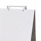 Futech Aluminum A-Board - 18" x 24" - White-Clean, modern A-frame design that securely holds display boards for clear, professional messaging.