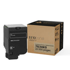 Ecotone Lexmark 71C1HK0 Reman Toner Cartridge - High Yield - Black-High-yield design helps reduce cartridge replacements and printing costs
