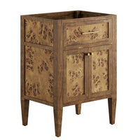 Modway Elysian 24" Wood Bathroom Vanity Cabinet - Brown-Modern Bathroom Vanity