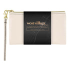 Mead  West Village Wristlet Pouch - Cream-Vegan Leather Construction: Smooth PU (vegan leather) exterior offers a polished, professional look with easy care durability