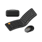 ProtoArc Ergonomic Foldable Bluetooth Keyboard Combo-The wireless ergonomic mouse is designed with palm and thumb rest that provides better wrist support and keeps your hand in a natural position, effectively reduces the wrist strain and pain