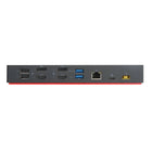 Lenovo ThinkPad Hybrid USB-C with USB-A Dock-Ports: 1 x USB 3.1 Gen 1 Type-C (3 A), 3 x USB 3.1 Gen 2 Type-A, 2 x USB 2.0 Type-A, 1 x RJ45 (10/100/1000 Mbps), 2 x DisplayPort 1.2, 2 x HDMI