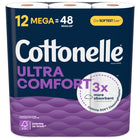 Cottonelle Ultra ComfortCare Mega Roll Toilet Paper - 12 Pack-244 sheets per roll