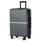 Air Canada Laurentian 24" Hardside Checked Luggage - 360-Degree Spinner - Charcoal-8 spinner wheels provide smooth 360-degree maneuverability