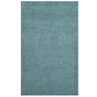 Modway Enyssa Solid Shag Area Rug - 5 ft W x 8 ft L - Aqua Blue/Ivory-Solid Shag Area Rug