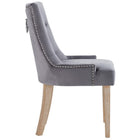 Modway Pose Performance Velvet Dining Chair - Grey-Dense Foam Padding for Comfort