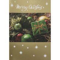 Mill Brook Studio Christmas Greeting Cards/Envelopes - 5-3/8" x 7-3/4" - Green Present - 18 Pack-Premium quality greeting cards