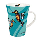 Oscardo Hummingbird by Francis Dick Porcelain Mug - 295ml-Indigenous Art Design - Hummingbird by Francis Dick, Kwakwaka’wakw artist, First Nations artwork celebrating cultural heritage and tradition