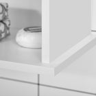 kleankin Modern Bathroom Cabinet - White-Modern and simple design, ideal for kitchen, bathroom etc