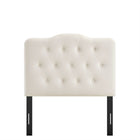 Modway Annabel Stain-Resistant Performance Velvet Twin Headboard - Alabaster-Assembly Required