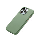 General Supply Goods + Co Vegan Leather Case with Metallic Buttons and MagSafe Compatible for iPhone 13/13 Pro - Jade Green-Dimensions: 0.4"L x 3"W x 5.8"H
