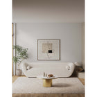 Manhattan Comfort Glenn 31.49" Modern Glam Coffee Table - Gold-Beautiful Sintered Stone Table Top